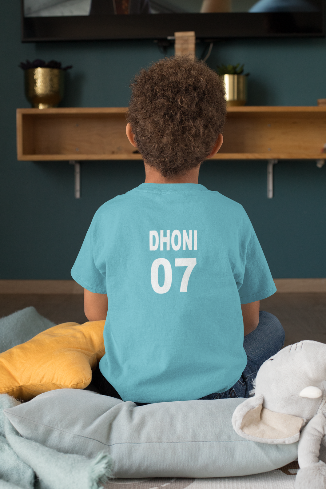 Dhoni 07 Half Sleeves T-Shirt for Boy-KidsFashionVilla