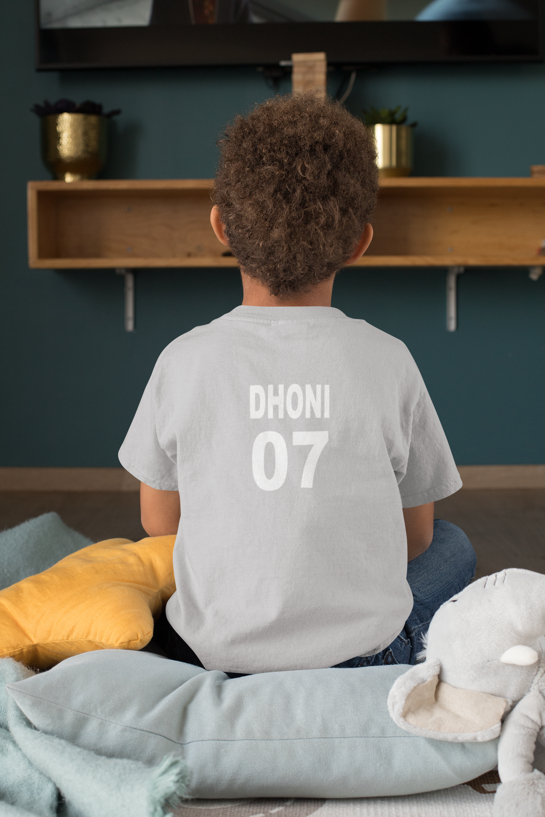 Dhoni 07 Half Sleeves T-Shirt for Boy-KidsFashionVilla