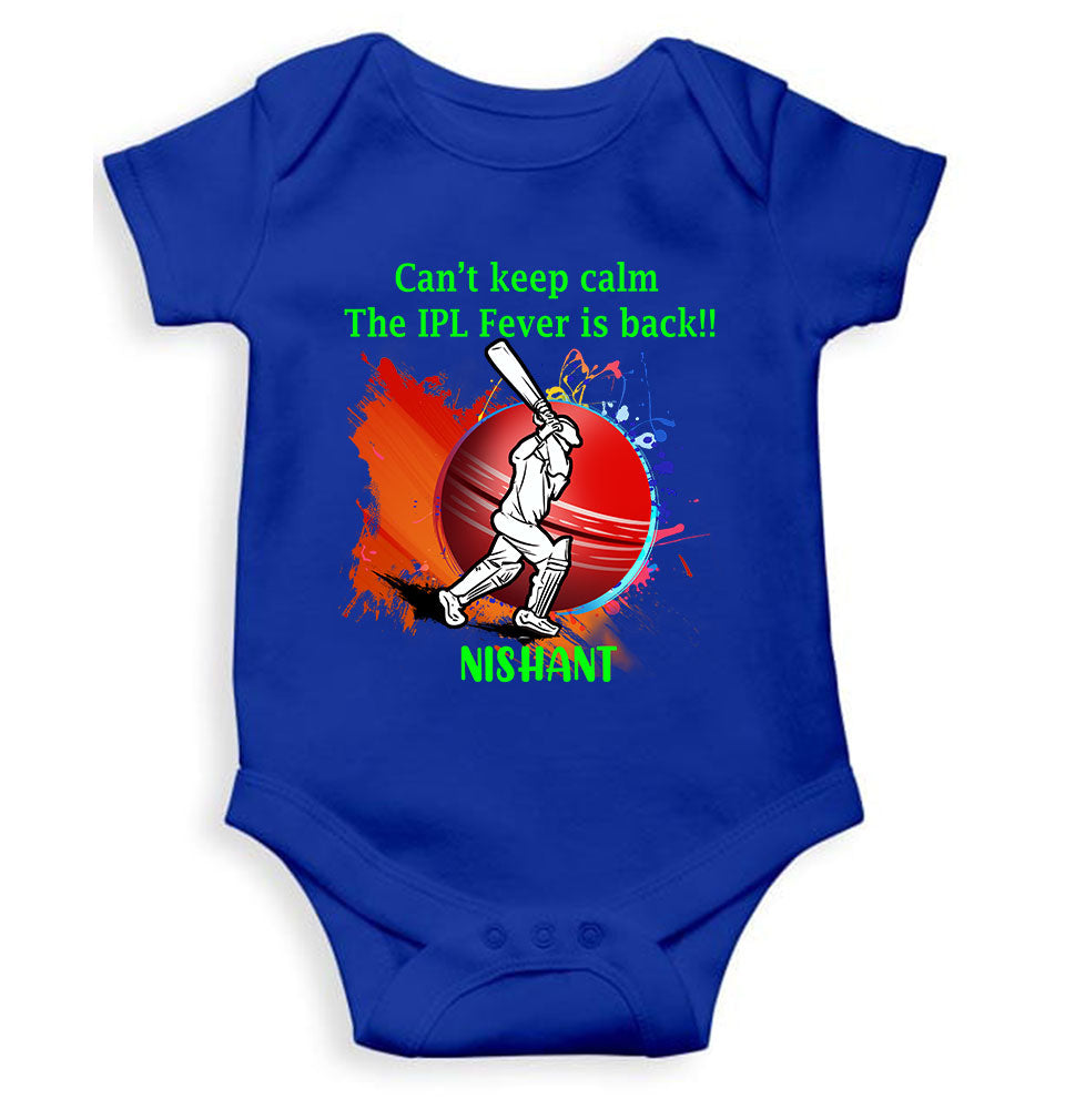 Custom Name Can Not Keep Calm IPL Rompers for Baby Boy- KidsFashionVilla