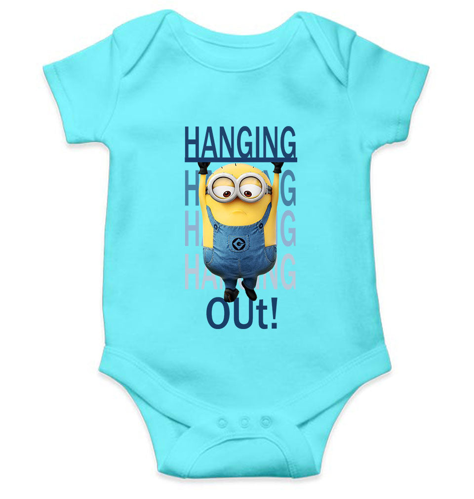 Hanging Out Minion Rompers for Baby Girl- KidsFashionVilla