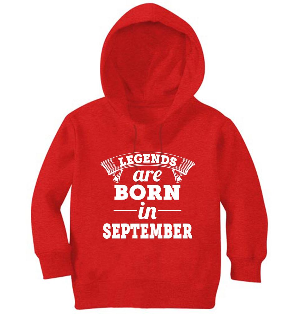 Legends are born in september Girl Hoodies-KidsFashionVilla