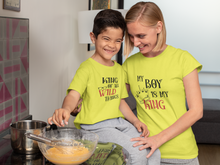 Load image into Gallery viewer, My Boy Is My King Mother And Son Yellow Matching T-Shirt- KidsFashionVilla
