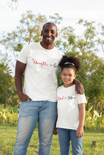 Load image into Gallery viewer, Dad Father and Daughter White Matching T-Shirt- KidsFashionVilla
