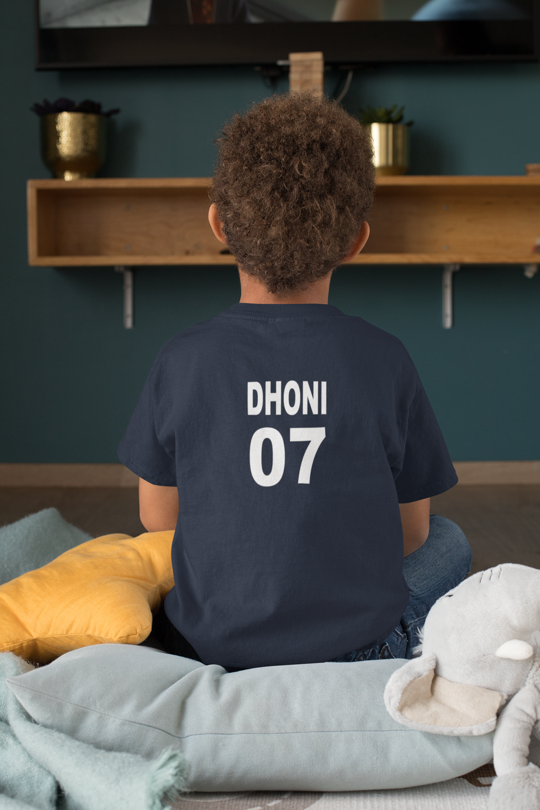 Dhoni 07 Half Sleeves T-Shirt for Boy-KidsFashionVilla