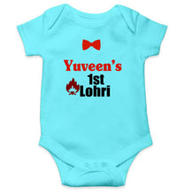 Load image into Gallery viewer, Custom Baby Name First Lohri Rompers for Baby Boy- KidsFashionVilla
