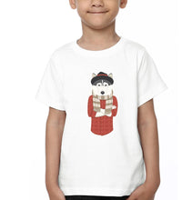 Load image into Gallery viewer, Hipster Wolf Half Sleeves T-Shirt for Boy-KidsFashionVilla
