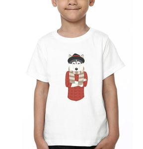 Hipster Wolf Half Sleeves T-Shirt for Boy-KidsFashionVilla