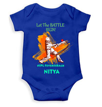 Load image into Gallery viewer, Custom Name IPL Fever Rompers for Baby Girl- KidsFashionVilla
