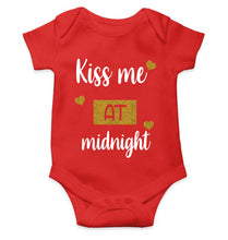 Load image into Gallery viewer, Kiss Me At Midnight Christmas Rompers for Baby Boy- KidsFashionVilla
