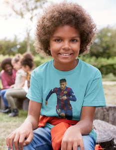 Neymar Jr Half Sleeves T-Shirt for Boy-KidsFashionVilla