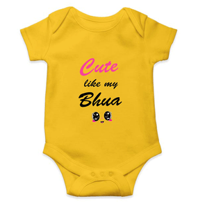 Cute Like My Bhua Rompers for Baby Girl- KidsFashionVilla