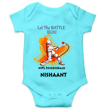 Load image into Gallery viewer, Custom Name IPL Fever Rompers for Baby Boy- KidsFashionVilla
