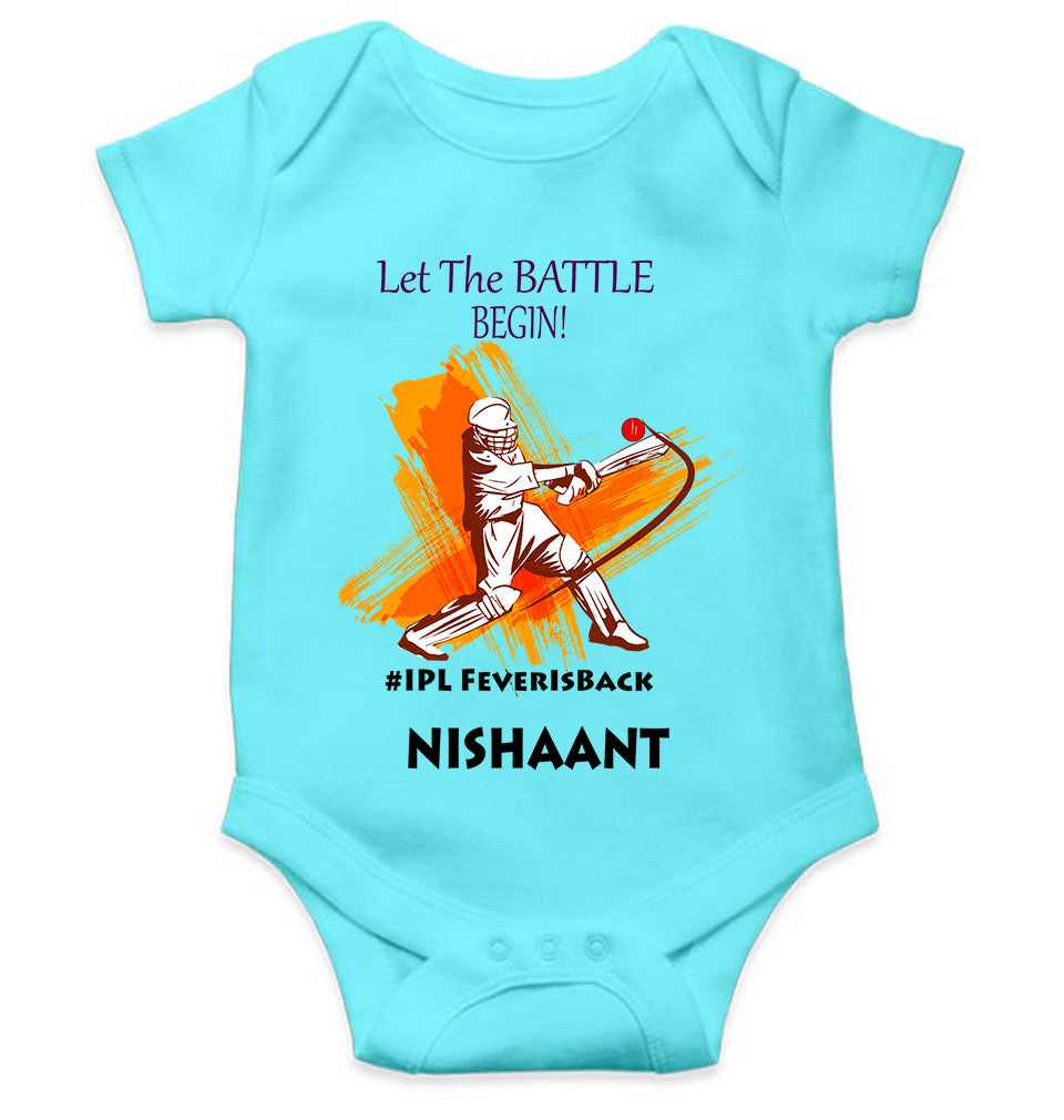 Custom Name IPL Fever Rompers for Baby Boy- KidsFashionVilla