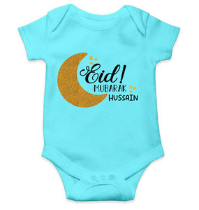 Custom Name Eid Mubaarak Rompers for Baby Boy- KidsFashionVilla