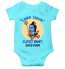 Load image into Gallery viewer, Custom Name Cutest Bhakt Mahashivratri Rompers for Baby Boy- KidsFashionVilla
