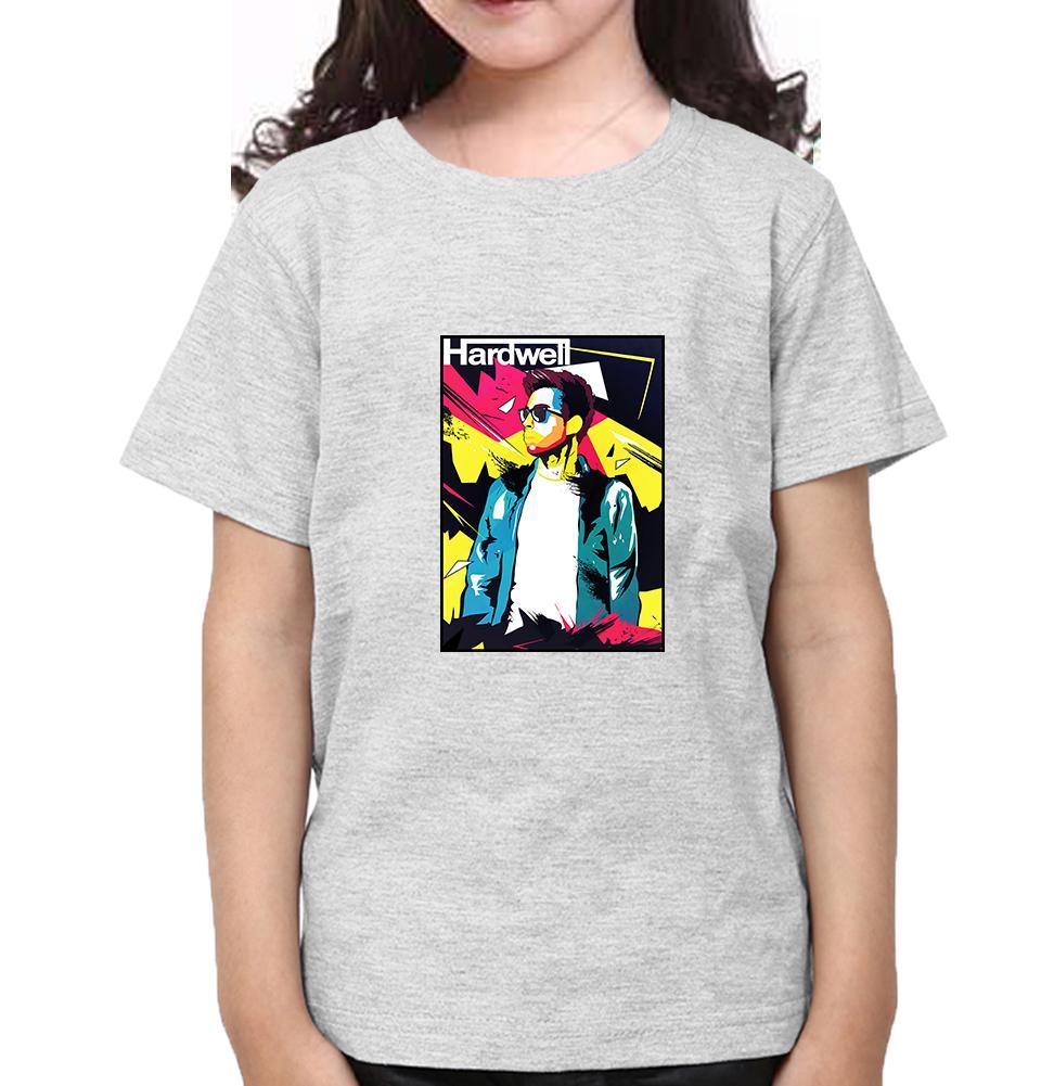 Hardwell abstract Half Sleeves T-Shirt For Girls -KidsFashionVilla