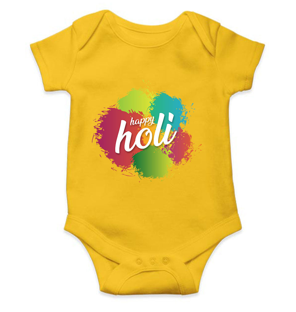 Happy Holi  Rompers for Baby Girl- KidsFashionVilla
