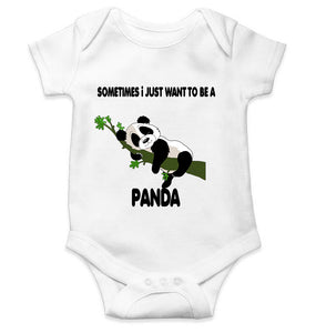 Sleeping Panda Rompers for Baby Boy- KidsFashionVilla