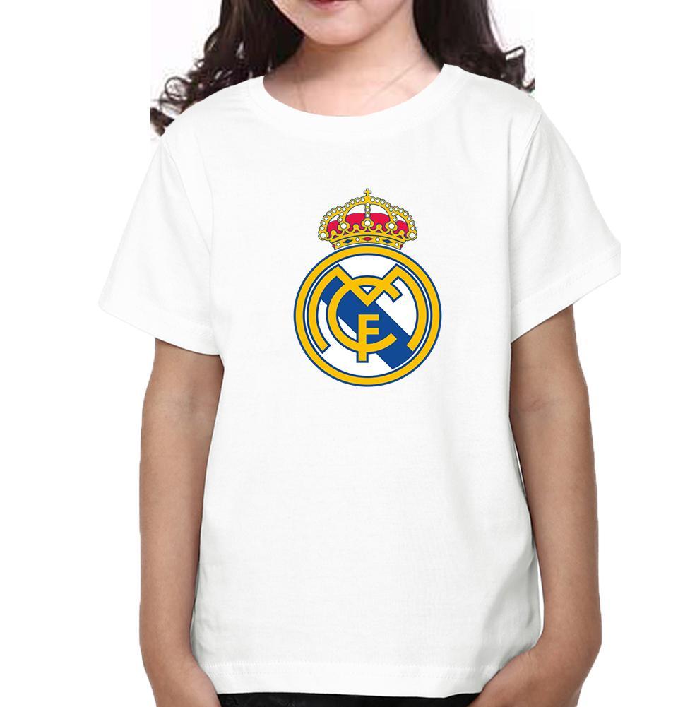 Real Madrid Half Sleeves T-Shirt For Girls -KidsFashionVilla