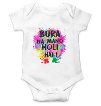 Load image into Gallery viewer, Bura Na Mano Holi Hai Rompers for Baby Girl- KidsFashionVilla
