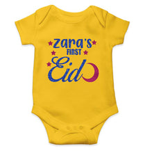 Load image into Gallery viewer, 1st Eid Custom Name Rompers for Baby Girl- KidsFashionVilla
