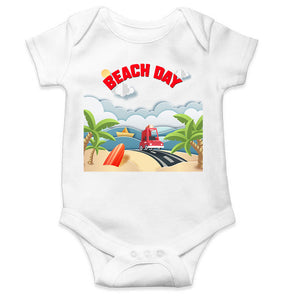 Beach Day Rompers for Baby Girl- KidsFashionVilla