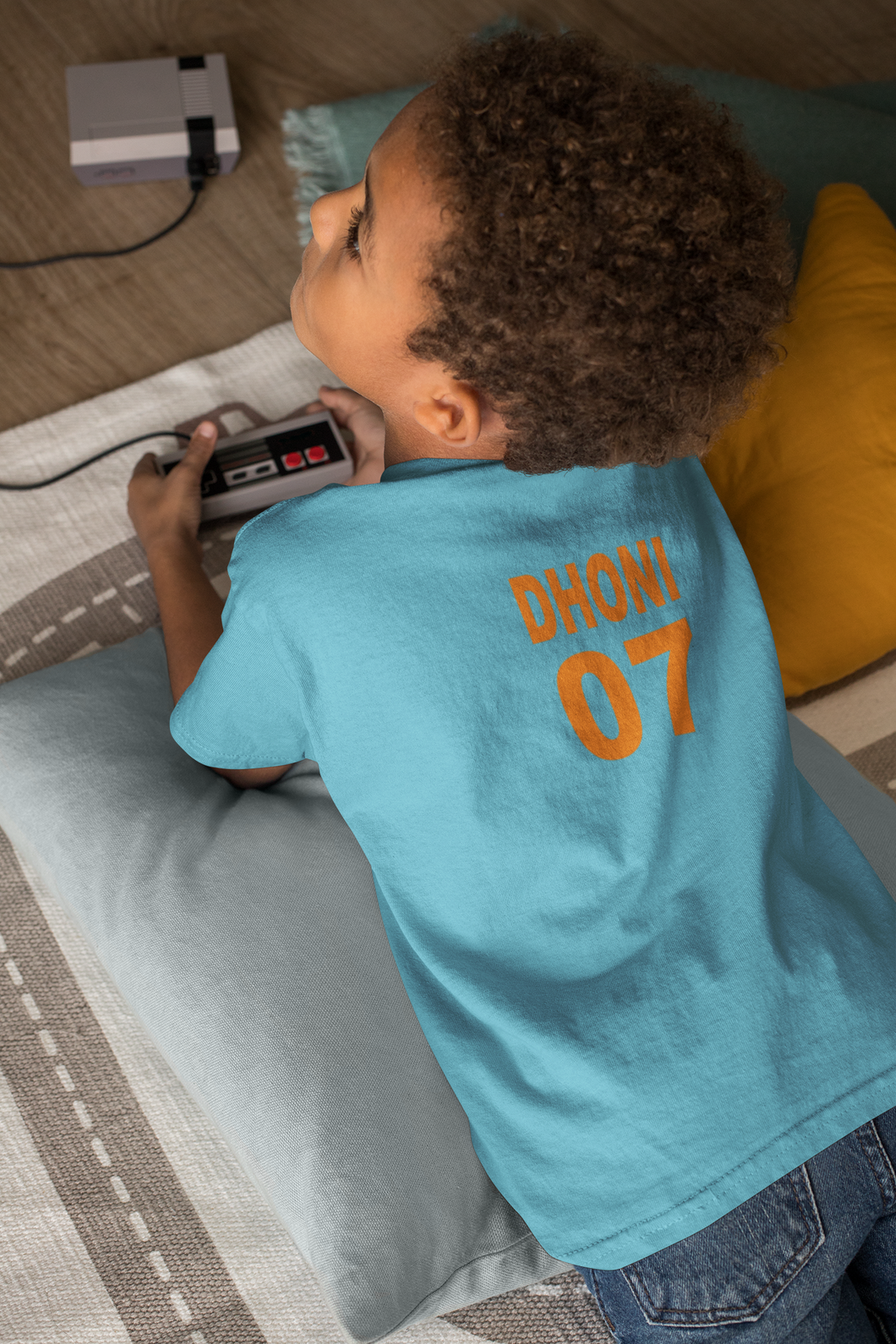 Dhoni 07 Half Sleeves T-Shirt for Boy-KidsFashionVilla