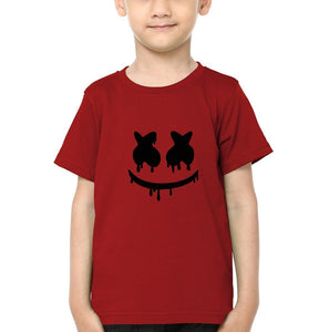 Marshmello Logo Half Sleeves T-Shirt for Boy-KidsFashionVilla