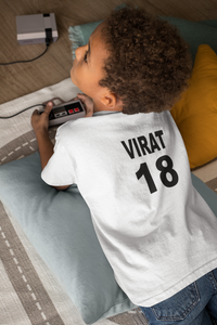Virat 18 Half Sleeves T-Shirt for Boy-KidsFashionVilla