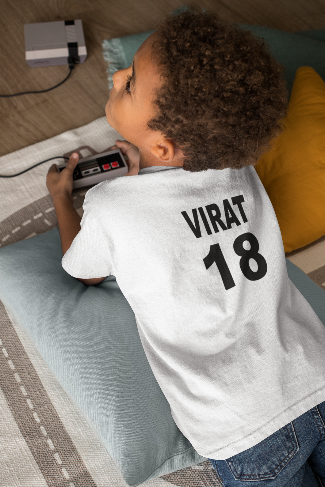 Virat 18 Half Sleeves T-Shirt for Boy-KidsFashionVilla