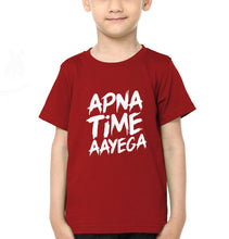 Load image into Gallery viewer, Apna Time Aayega Logo Half Sleeves T-Shirt for Boy-KidsFashionVilla
