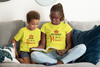 Son Of A Queen Mother And Son Yellow Matching T-Shirt- KidsFashionVilla