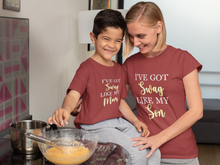 Load image into Gallery viewer, I Have Got Swag Like My Son Mother And Son Red Matching T-Shirt- KidsFashionVilla

