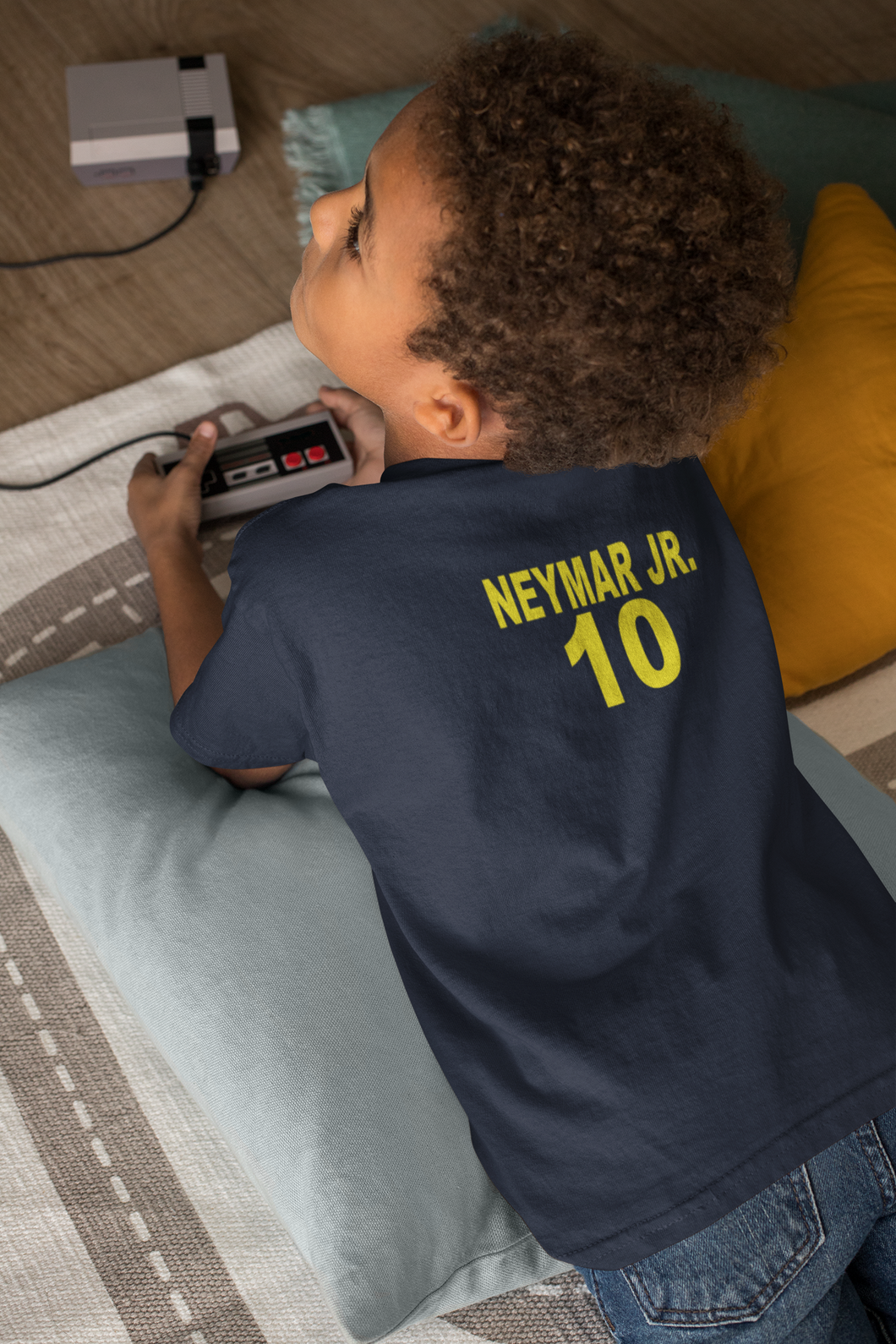 Neymar Jr 10 Half Sleeves T-Shirt for Boy-KidsFashionVilla