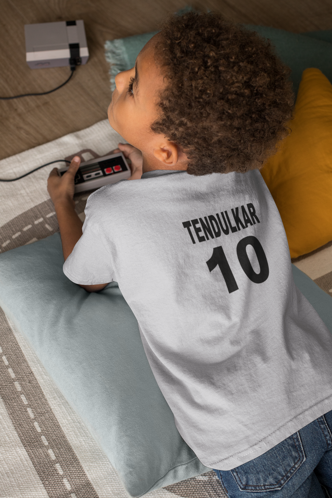 Tendulkar 10 Half Sleeves T-Shirt for Boy-KidsFashionVilla
