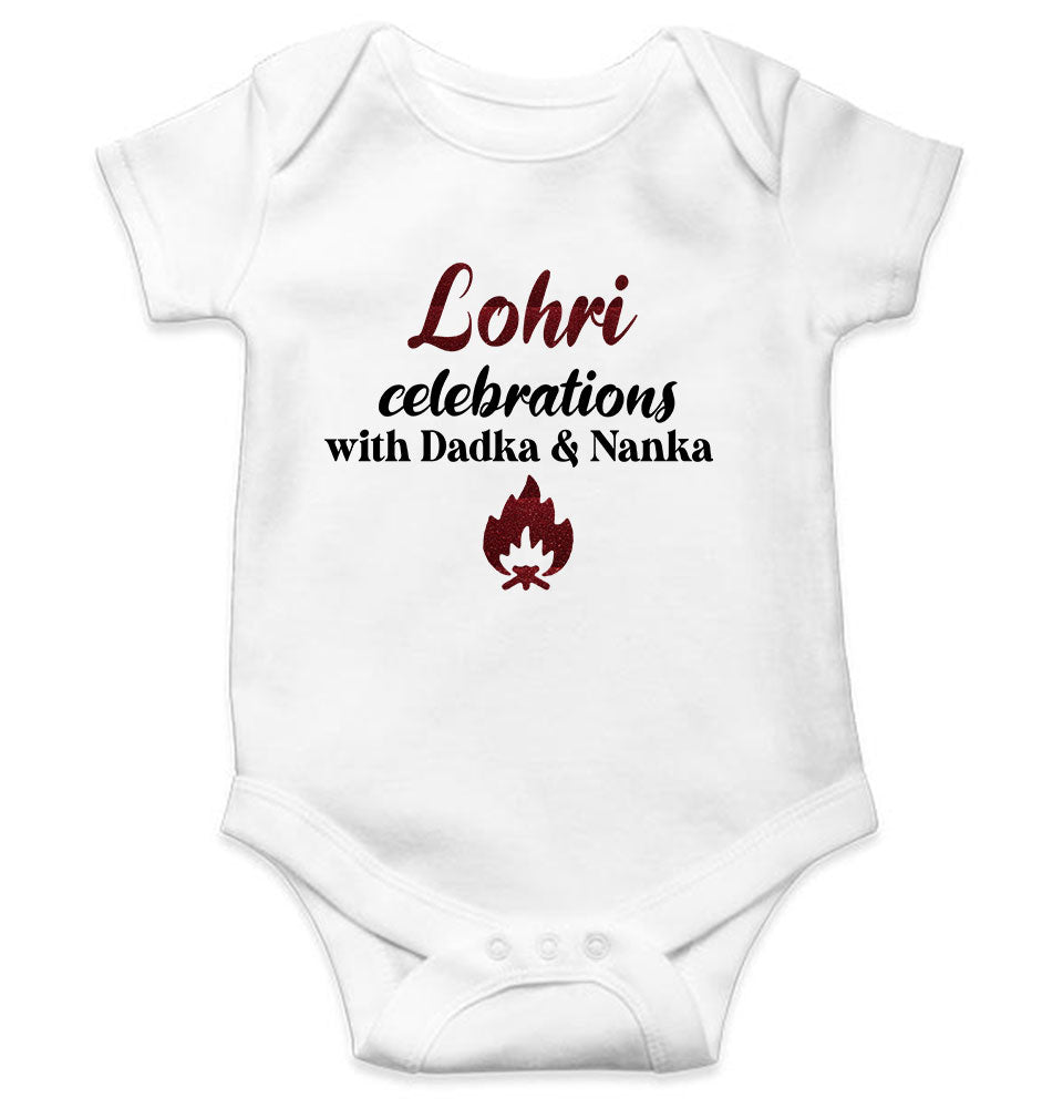 Lohri Celebrations Rompers for Baby Girl- KidsFashionVilla
