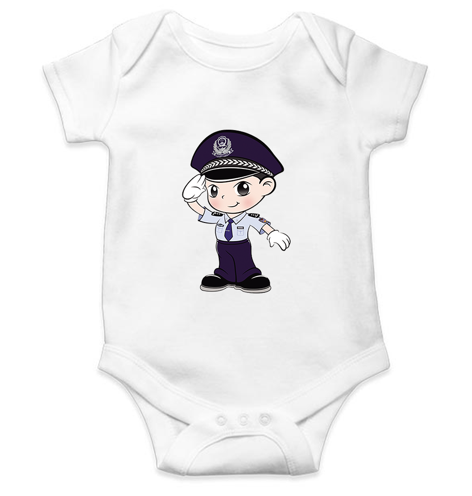 Future Police Rompers for Baby Girl- KidsFashionVilla