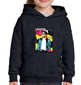 Hardwell abstract Girl Hoodies-KidsFashionVilla