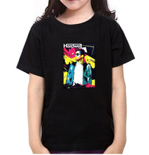 Load image into Gallery viewer, Hardwell abstract Half Sleeves T-Shirt For Girls -KidsFashionVilla
