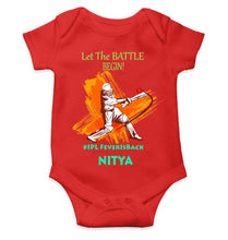 Load image into Gallery viewer, Custom Name IPL Fever Rompers for Baby Girl- KidsFashionVilla

