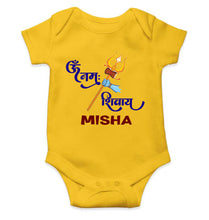 Load image into Gallery viewer, Custom Name Om Namah Shivay Mahashivratri Rompers for Baby Girl- KidsFashionVilla
