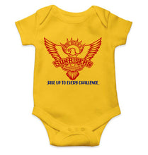 Load image into Gallery viewer, Custom Name IPL SRH Sunrisers Hyderabad Rompers for Baby Boy- KidsFashionVilla
