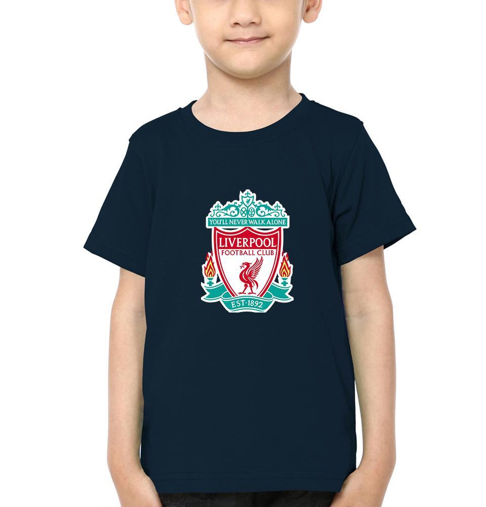 Liverpool Half Sleeves T-Shirt for Boy-KidsFashionVilla