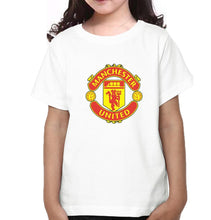 Load image into Gallery viewer, Manchester United Half Sleeves T-Shirt For Girls -KidsFashionVilla
