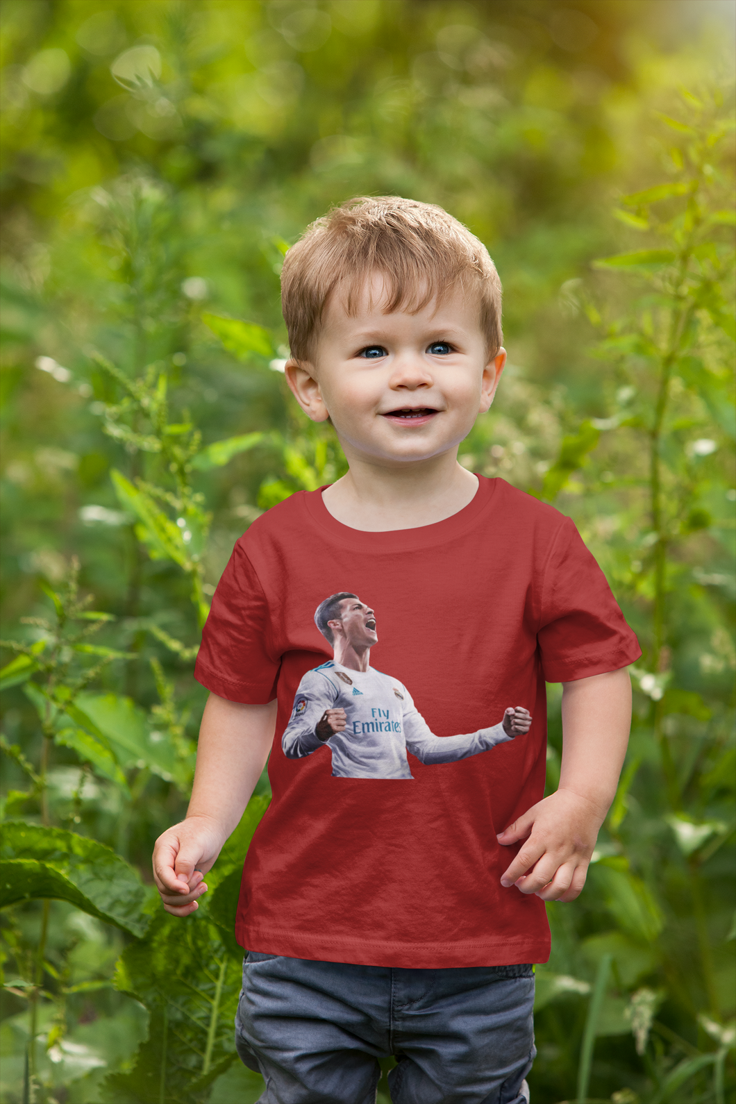 Ronaldo Half Sleeves T-Shirt for Boy-KidsFashionVilla