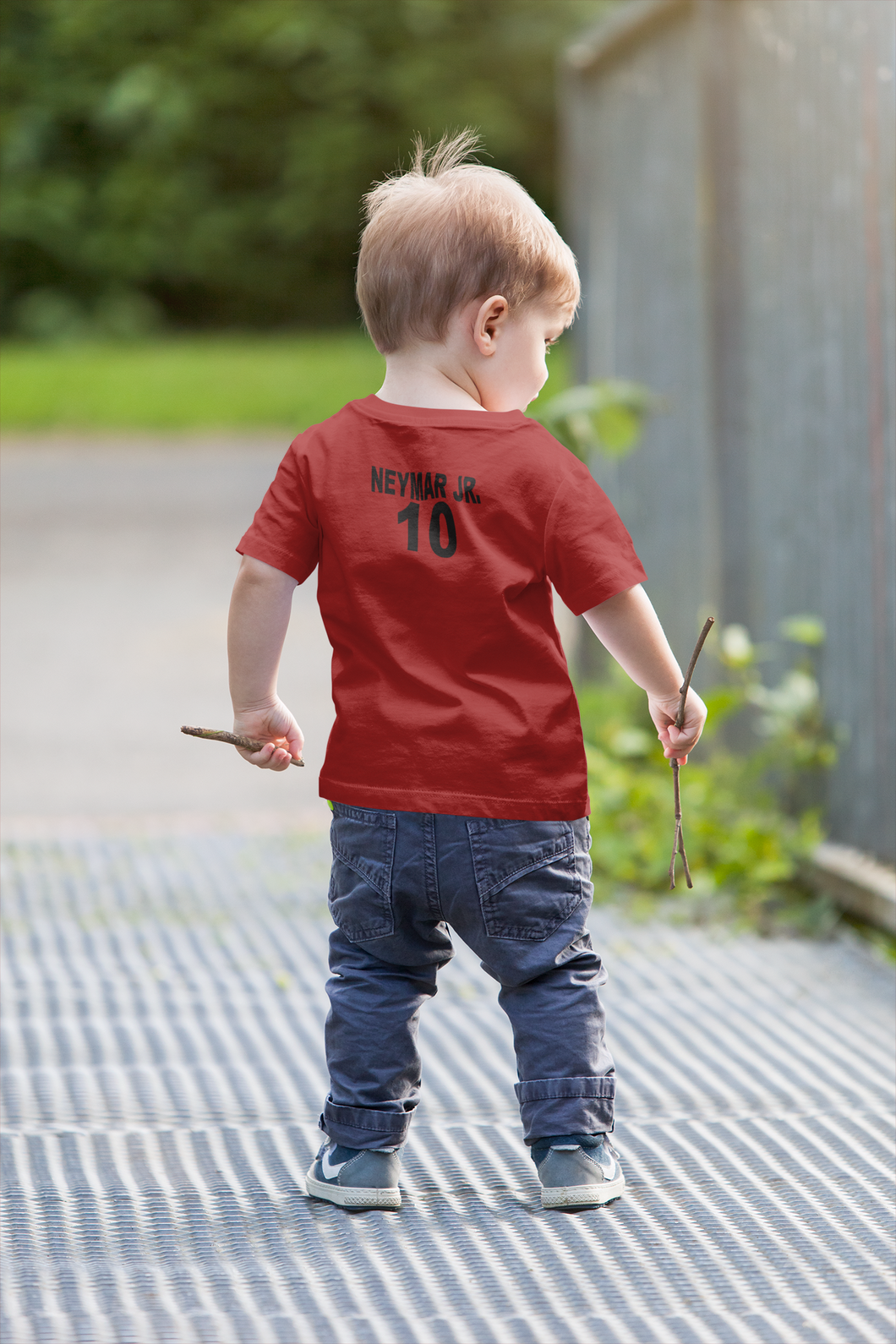 Neymar Jr 10 Half Sleeves T-Shirt for Boy-KidsFashionVilla