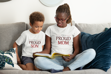 Load image into Gallery viewer, Proud Mom Mother And Son White Matching T-Shirt- KidsFashionVilla
