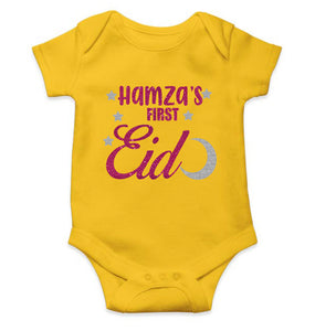 1st Eid Custom Name Rompers for Baby Boy- KidsFashionVilla