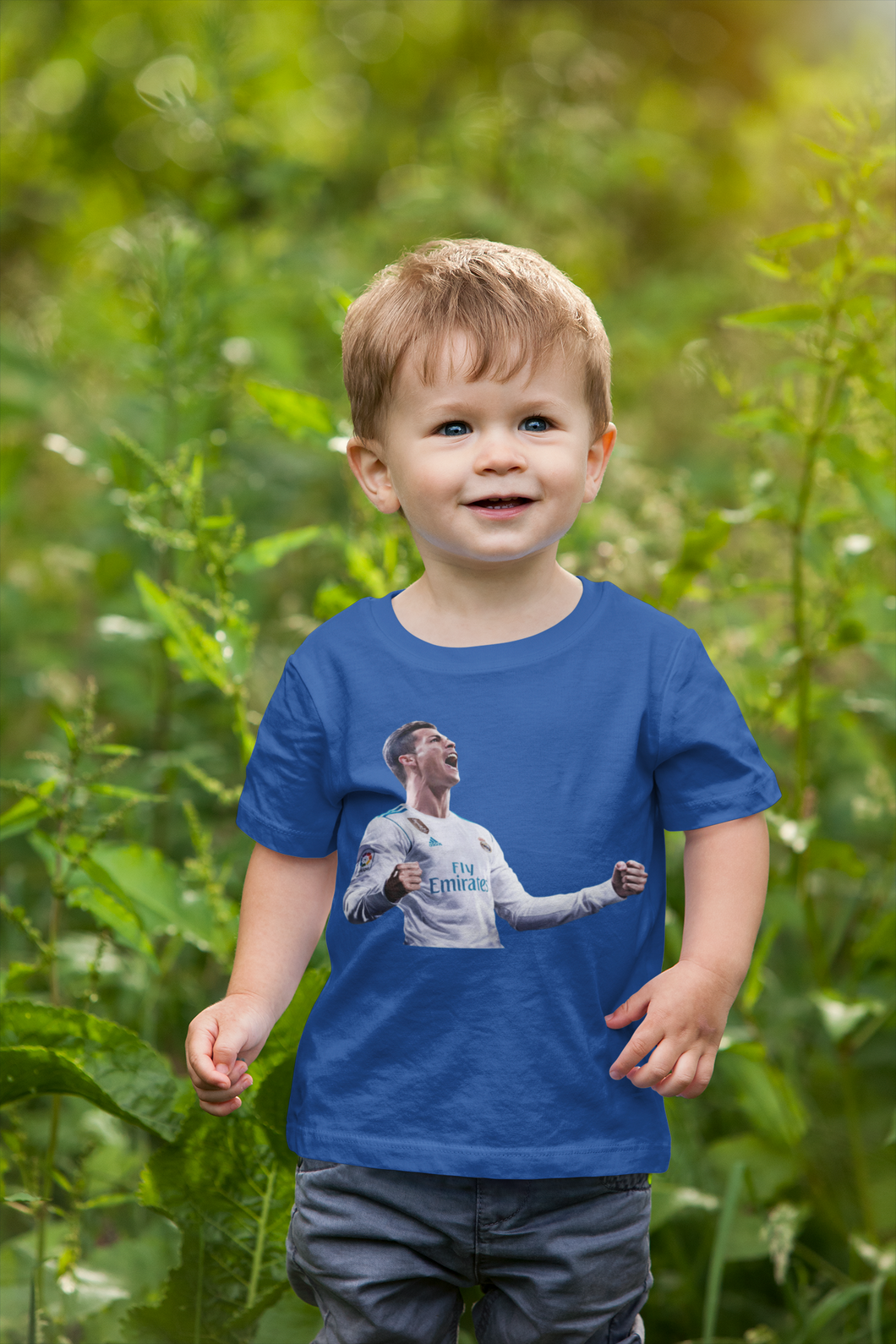 Ronaldo Half Sleeves T-Shirt for Boy-KidsFashionVilla