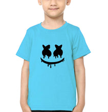 Load image into Gallery viewer, Marshmello Logo Half Sleeves T-Shirt for Boy-KidsFashionVilla
